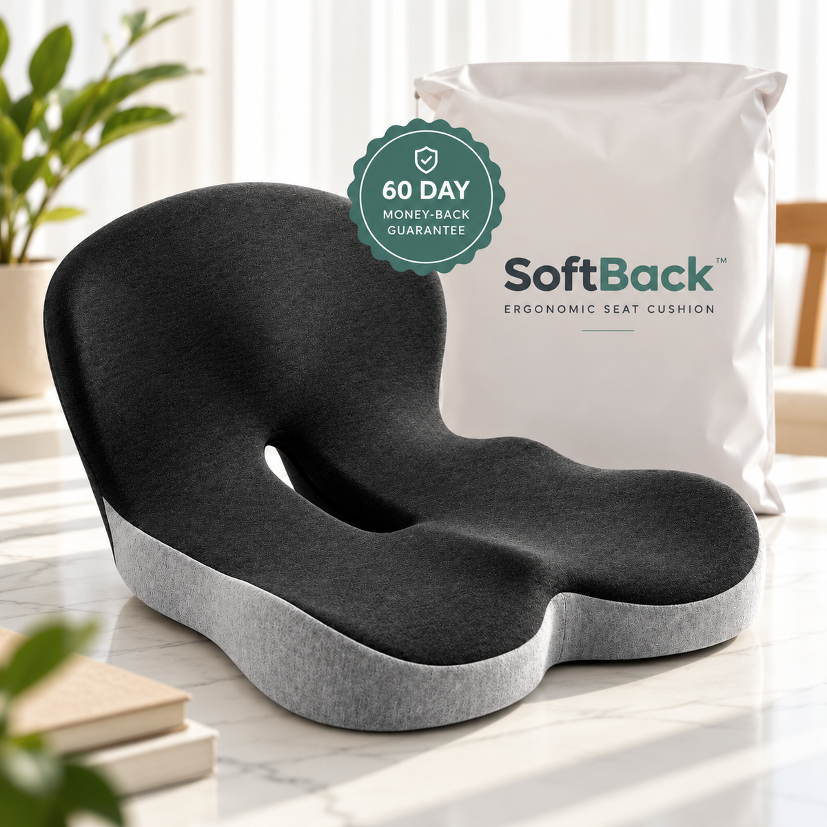 SoftBack™ Ergonomic Seat Cushion